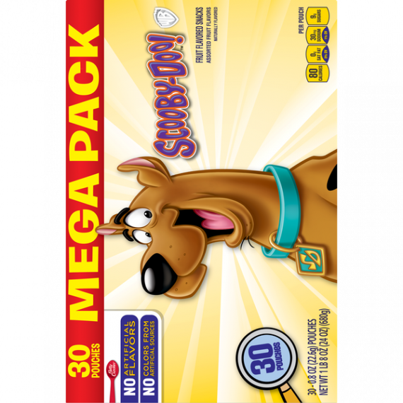 Fruit Snacks Scooby Doo Snacks Mega Pack 30 Pouches 0.8 oz Each, 4 image