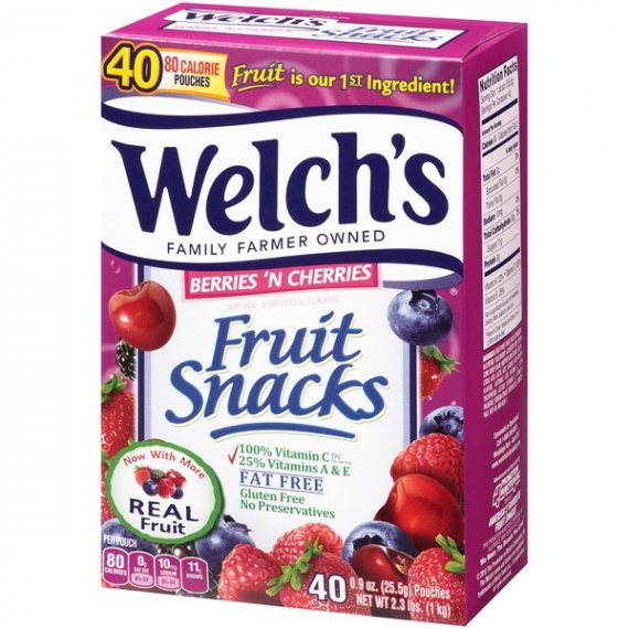 Welch's® Berries 'n Cherries Fruit Snacks 40-0.9 oz. Box, 9 image