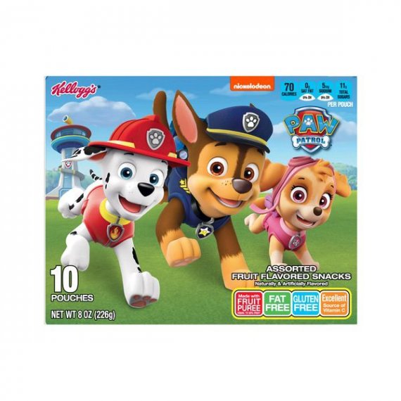 Kellogg's Paw Patrol Assorted Fruit Flavored Snacks Pouches, 8 Oz. 10 Count, 3 image