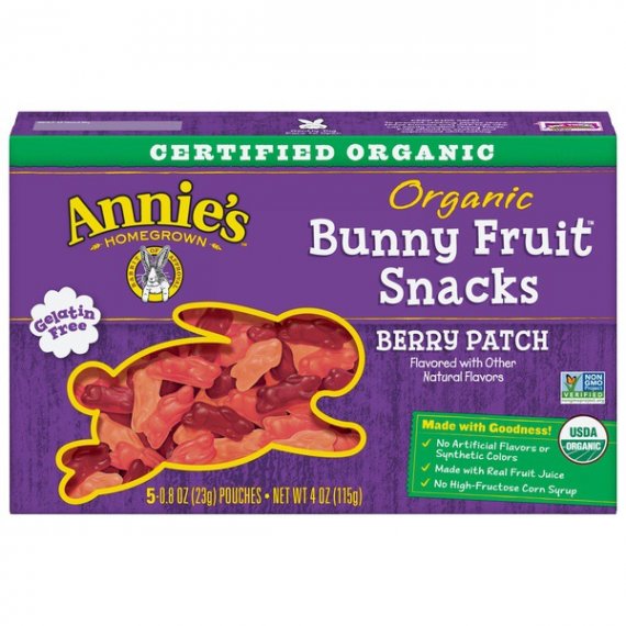 Annie's Organic Bunny Fruit Snacks, Berry Patch, 5 Ct, 2 image