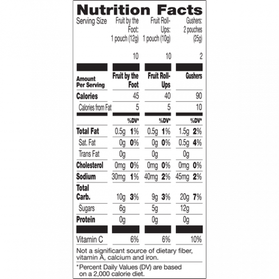 Fruit Roll-Ups, Fruit By The Foot and Gushers 24 ct 9.96 oz, 9 image