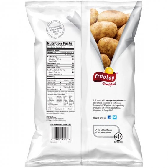 Lay's Classic Potato Chips Family Size, 10 Oz., 3 image