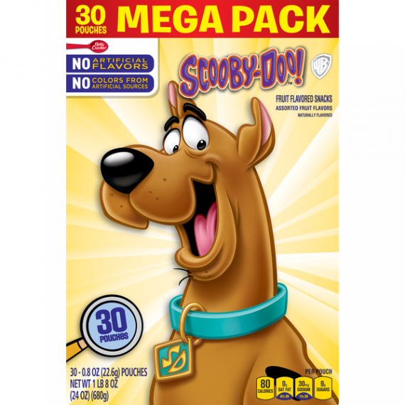 Fruit Snacks Scooby Doo Snacks Mega Pack 30 Pouches 0.8 oz Each, 2 image