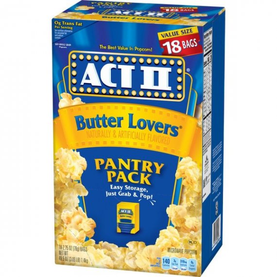 ACT II Butter Lovers Microwave Popcorn, 2.75 Oz, 18 Ct, 5 image