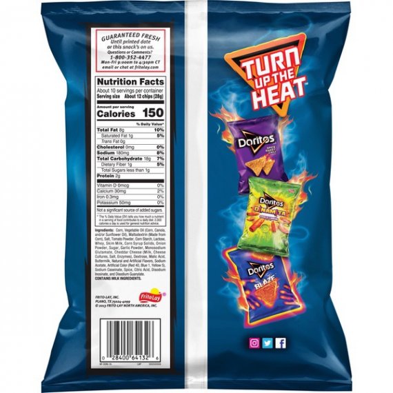 Doritos Cool Ranch Flavored Tortilla Chips, 9.75 Oz., 2 image