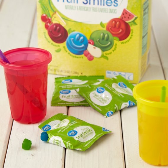 Great Value Tangy Fruit Smiles, 50 ct, 0.9 oz, 2 image
