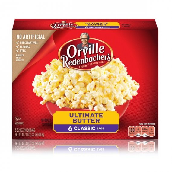 Orville Redenbacher's Ultimate Butter Popcorn, 3.29 Oz., 6 Count