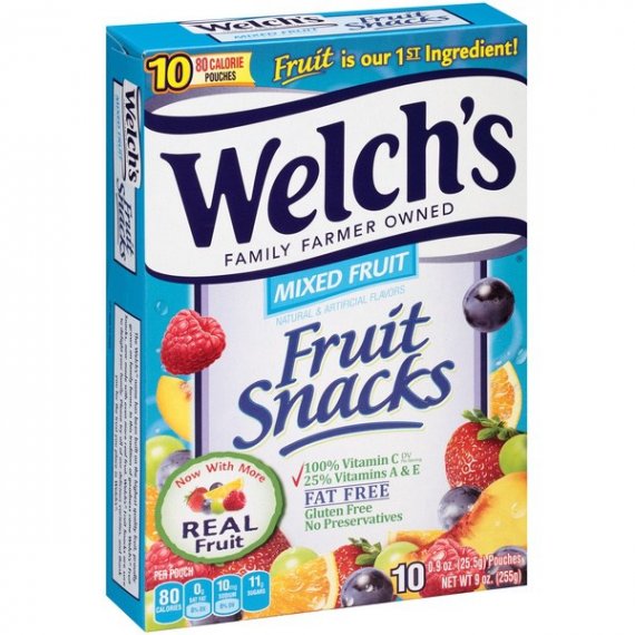 Welch's Mixed Fruit Snacks Pouches, 0.9 Oz., 10 Count