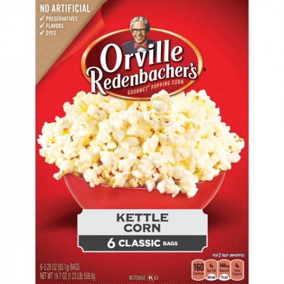 Orville Redenbacher's Kettle Corn Microwave Popcorn, 3.28 Oz., 6 Count, 5 image