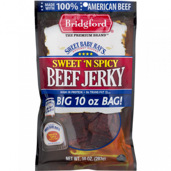 Bridgford Sweet Baby Ray's Beef Jerky, Sweet 'N Spicy, 10 Oz., 4 image