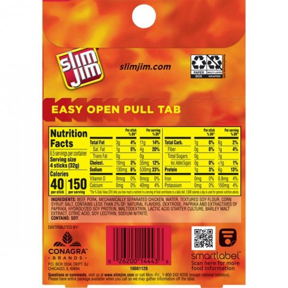 Slim Jim Original Smoked Snack Stick, 0.28 Oz., 26 Count, 5 image