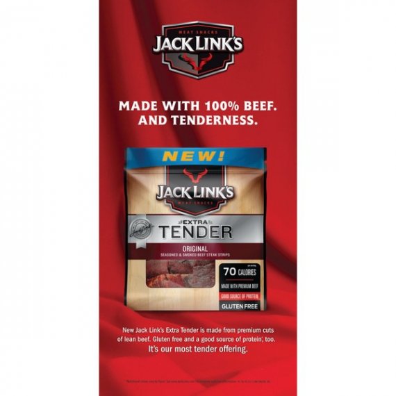 Jack Links Extra Tender Beef Strips, Original, 2.85oz, 3 image