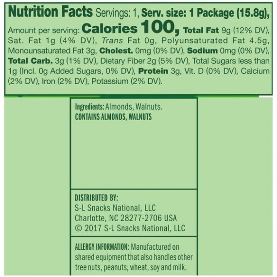 Emerald Nuts Natural Walnuts and Almonds, 100 Calorie Packs, 10 Ct, 6 image