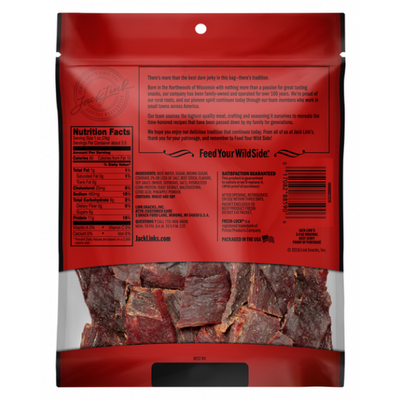 Jack Links Beef Jerky, Original, 3.6oz, 2 image