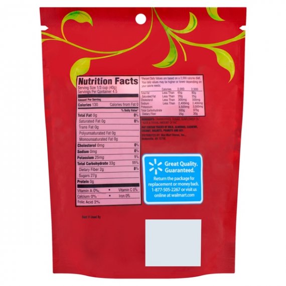 Great Value Sweetened Dried Cranberries, 6 oz, 9 image