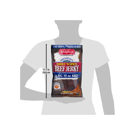 Bridgford Sweet Baby Ray's Beef Jerky, Sweet 'N Spicy, 10 Oz., 6 image