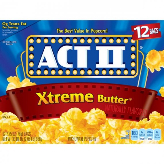 ACT II Xtreme Butter Microwave Popcorn, 2.75 Oz., 12 Count, 5 image
