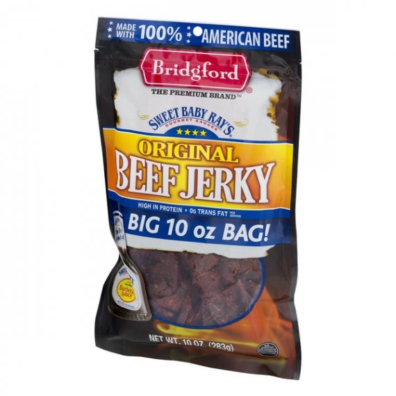 Bridgford Sweet Baby Ray's Beef Jerky, Original, 10 Oz., 3 image