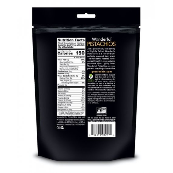 Wonderful Pistachios, Lightly Salted, 16 Oz, 2 image