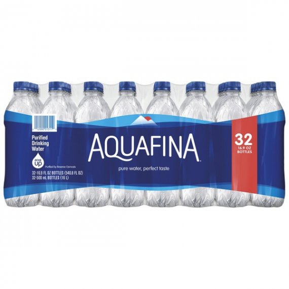 Aquafina Purified Water, 16.9 fl oz Bottles, 32 Count
