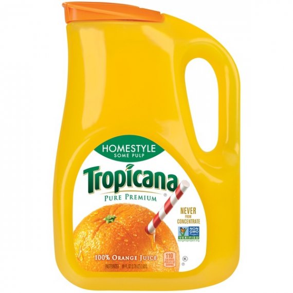 Tropicana Pure Premium, Homestyle, Some Pulp 100% Orange Juice, 89 Fl. Oz.