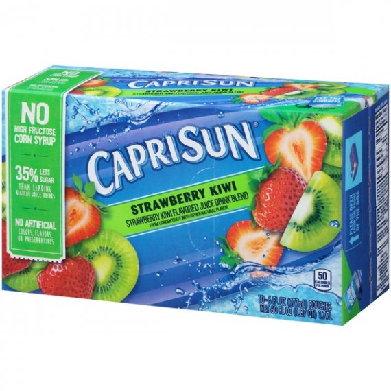 Capri Sun Strawberry Kiwi Flavored Juice Drink Blend, 10 ct - Pouches, 60.0 fl oz Box, 5 image