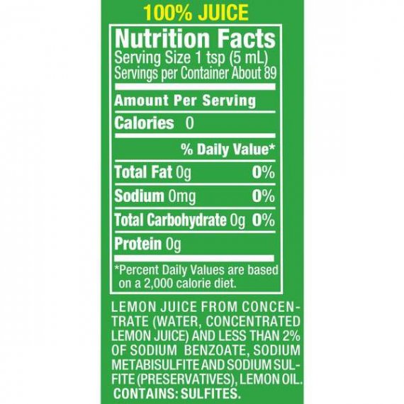 ReaLemon 100% Lemon Juice, 15 Fl Oz Bottle, 1 Count, 3 image