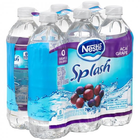 Nestle Splash Acai Grape Flavored Water, 16.9 Fl. Oz., 6 Count, 8 image