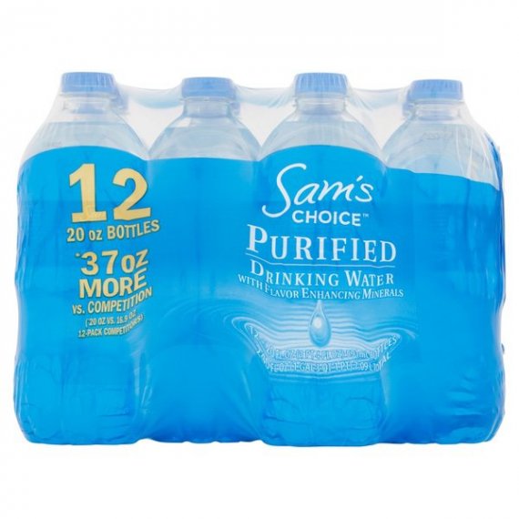 Sam's Choice Purified Drinking Water, 20 Fl. Oz., 12 Count, 4 image