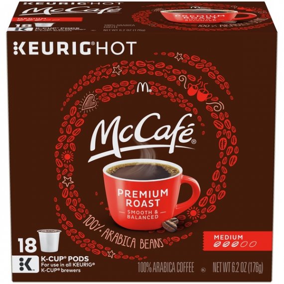 McCafe Premium Roast Medium Coffee K-Cup Pods, Caffeinated, 18 ct - 6.2 oz Box, 6 image