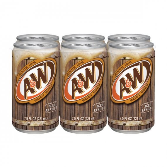 A&W Caffeine-Free Root Beer, 7.5 Fl. Oz., 6 Count