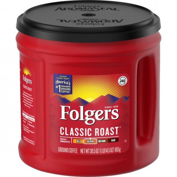 Folgers Classic Roast Ground Coffee, Medium Roast, 30.5-Ounce