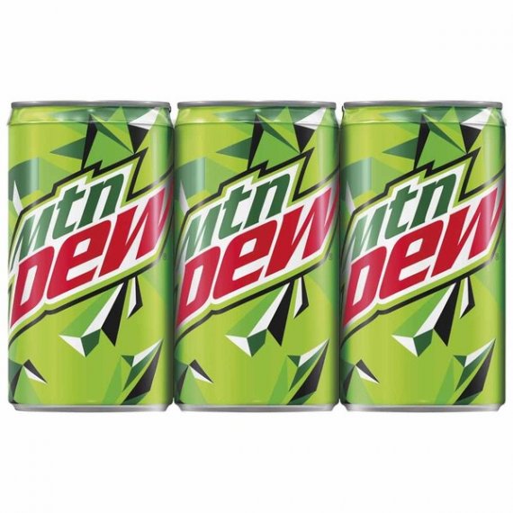 Mountain Dew Mini Cans, 7.5 Fl Oz, 6 Count