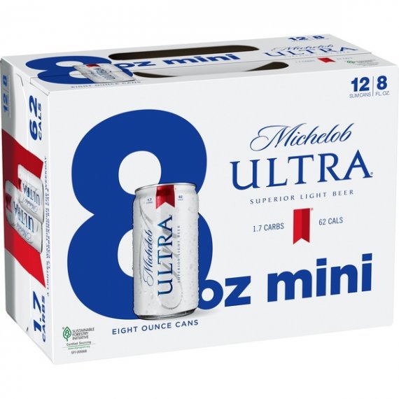 Michelob Ultra® Light Beer, 12 Pack 8 fl. oz. Cans