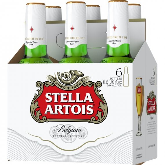 Stella Artois® Lager, 6 Pack 11 fl. oz. Bottles, 2 image