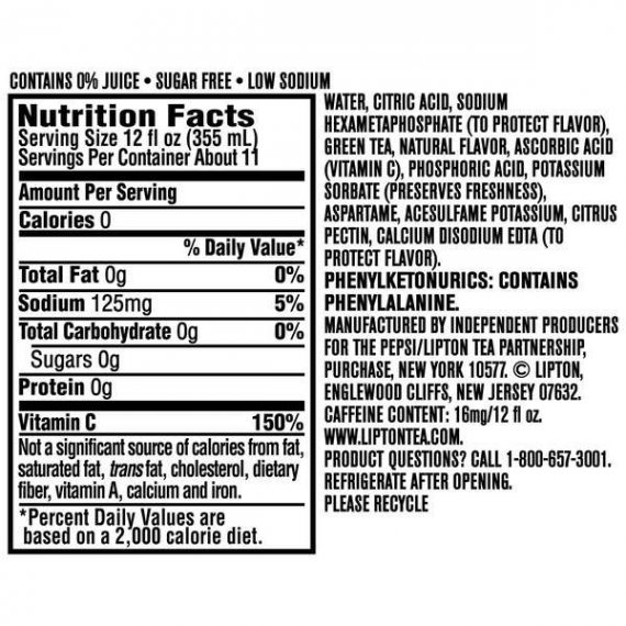 Lipton Diet Diet Green Tea, Citrus, 1 Gallon, 1 Count, 3 image