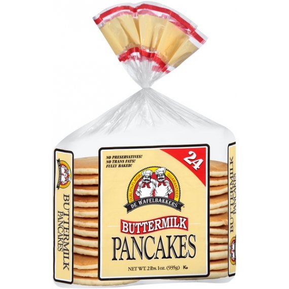 De Wafelbakkers Frozen Buttermilk Pancakes, 24 ct, 2 image