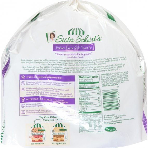T Marzetti Sister Schuberts Warm & Serve Yeast Rolls, 11 oz, 3 image
