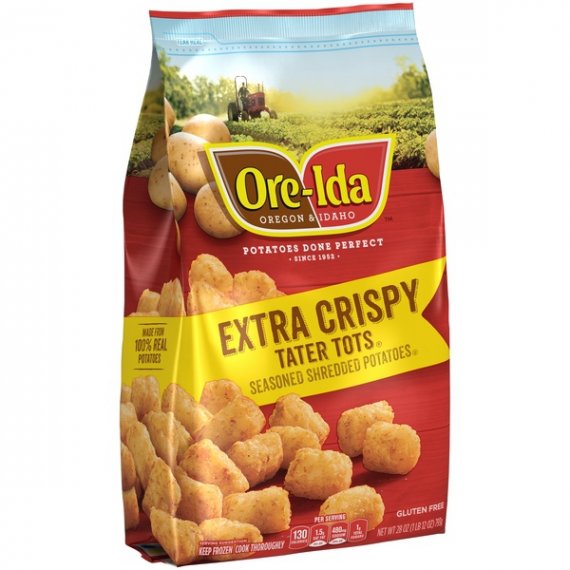Ore-Ida Extra Crispy TATER TOTS, 28 oz Bag, 3 image