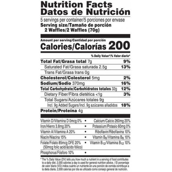 Kellogg's Eggo Chocolatey Chip Waffles Easy Breakfast 12.3 Oz 10 Ct, 8 image