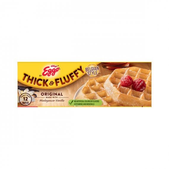 Kellogg's Eggo Thick & Fluffy Original Recipe Waffles Family Pack, 12 Count, 23.2 oz, 13 image