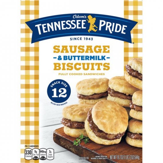 Odom's Tennessee Pride Sausage & Buttermilk Biscuits, 12 Count, 4 image