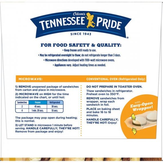 Odom's Tennessee Pride Sausage & Buttermilk Biscuits, 24 Count, 3 image