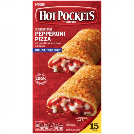 HOT POCKETS Pepperoni Pizza Frozen Sandwiches 15 ct. Box | Frozen Food With Mozzarella Cheese, 13 image