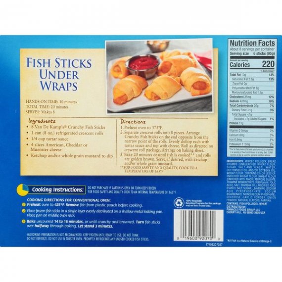 Pinnacle Foods Van de Kamps Fish Sticks, 44 ea, 3 image