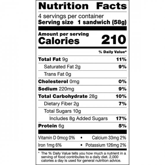 Smucker's Uncrustables Peanut Butter & Grape Jelly Sandwich, 4-Count, 3 image