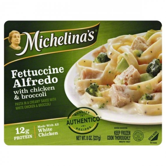 Michelina's Fettuccine Alfredo with Chicken & Broccoli Frozen Entree 8 oz. Tray