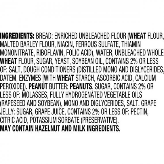 Smucker's Uncrustables Peanut Butter & Grape Jelly Sandwich, 4-Count, 4 image