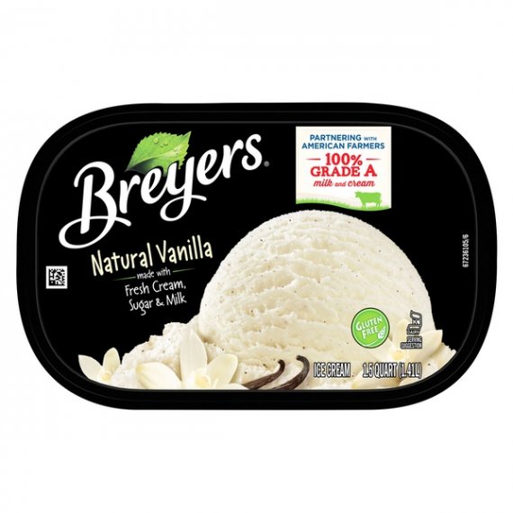Breyers Original Natural Vanilla Ice Cream 48 oz, 2 image
