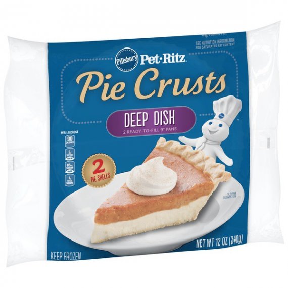Pillsbury Pet-Ritz Deep Dish Pie Crusts 2 Ct, 12 oz, 2 image